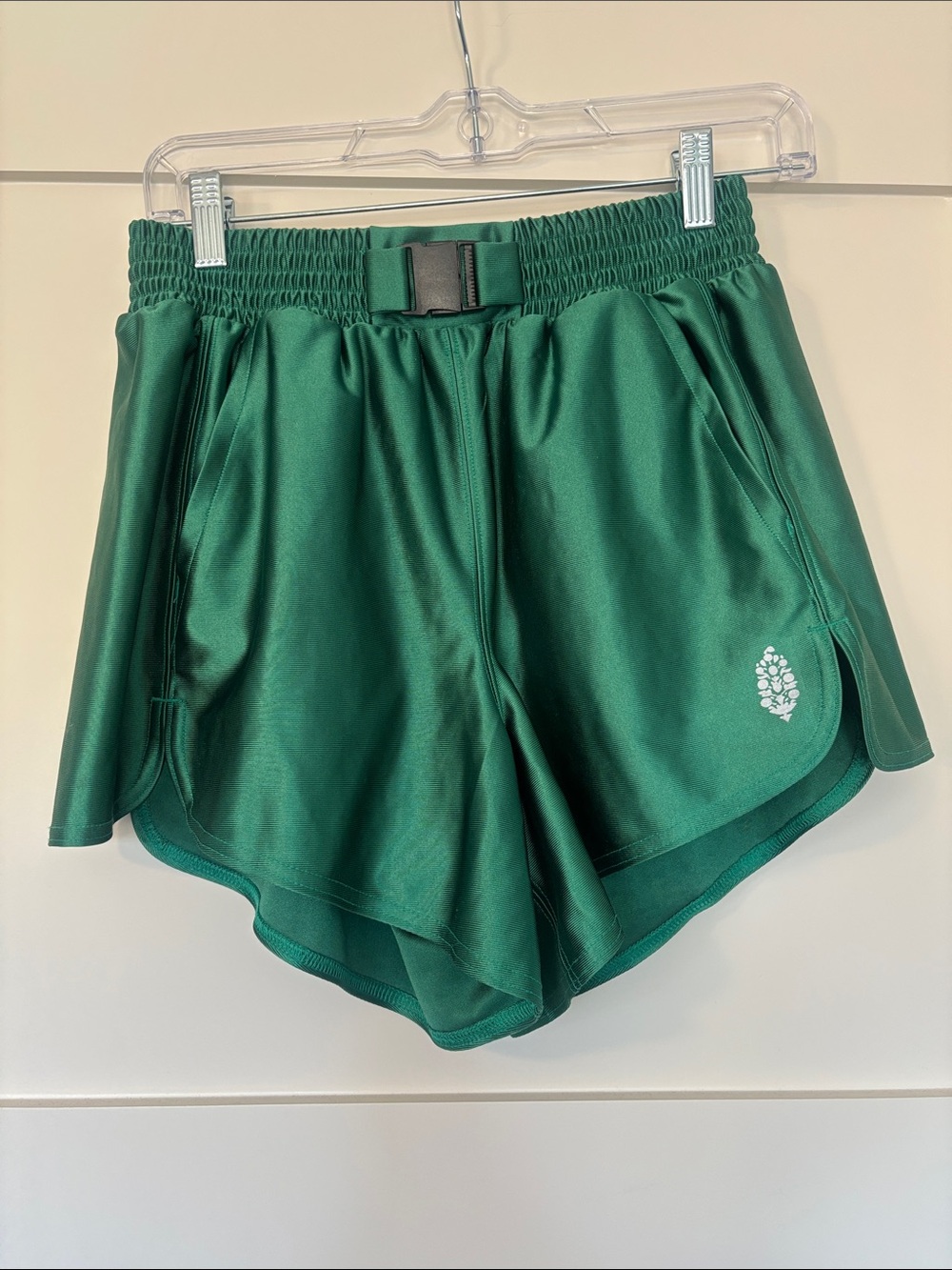 FP Free People Movement x Everlast Satin boxing gym Shorts in a vibrant green XS